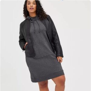 Mini French Terry Hoodie Dress